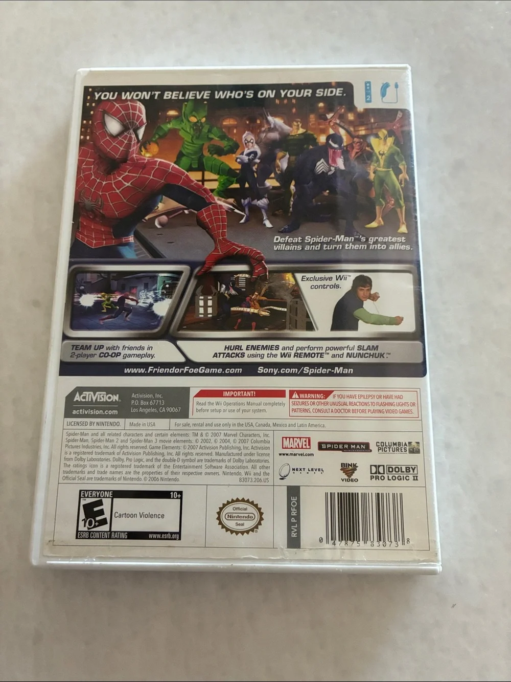 Nintendo Wii Spider-Man: Friend or Foe